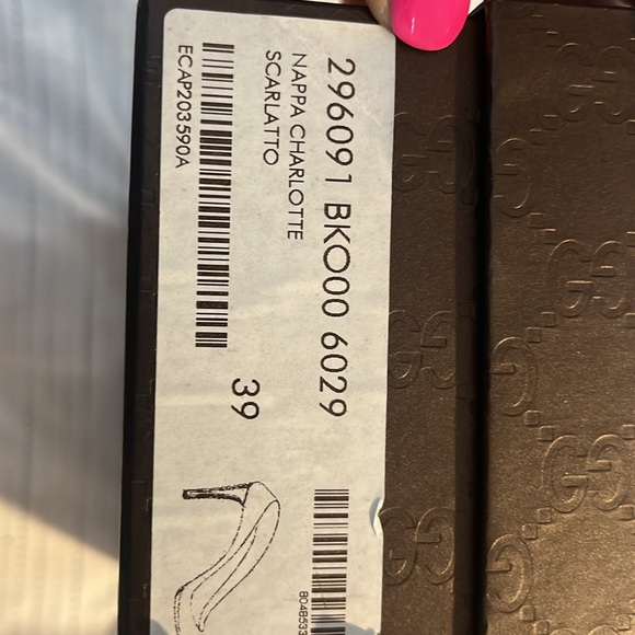 Authentic Gucci Nappa Charlotte Scarlatto Pumps - Picture 10 of 13